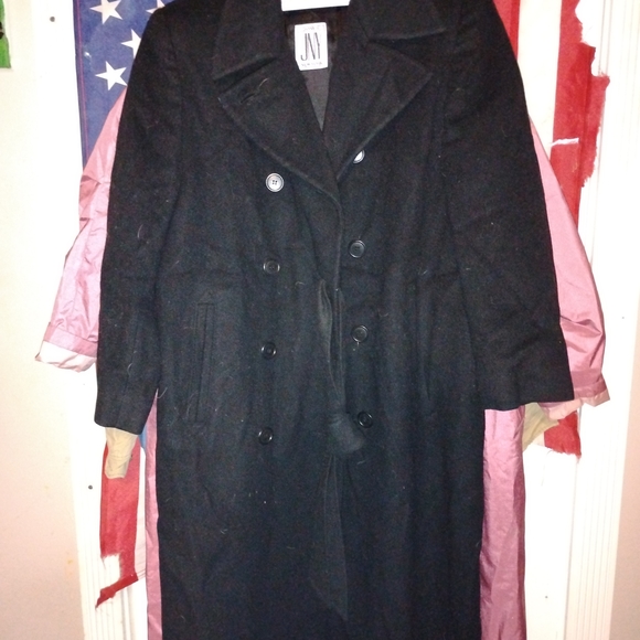 Jones New York Black Trench Coat - Picture 1 of 3